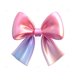 霓虹渐变蝴蝶结