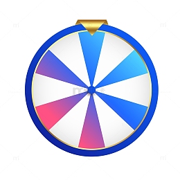 简约蓝色渐变转盘飞镖盘
