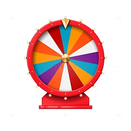 红色铁皮抽奖大转盘