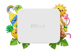 卡通黏土可爱边框