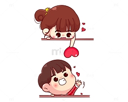可爱Q版情侣头像