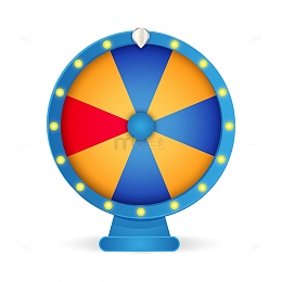 蓝色闪光抽奖大转盘