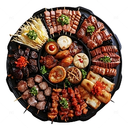 烧烤拼盘照片