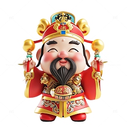 3D卡通财神爷
