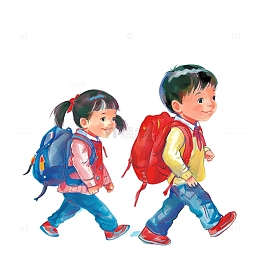 一起去上学的学生