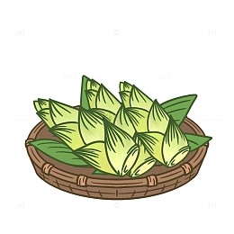 春天篮子里食材春笋