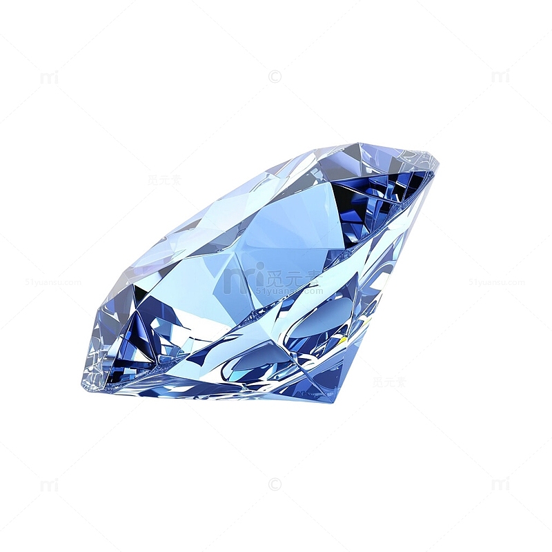 蓝色的钻石珠宝