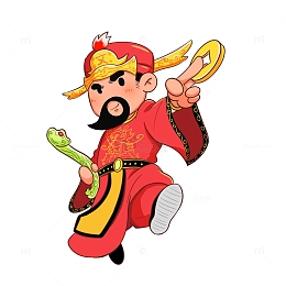 八路财神财神爷免抠图片