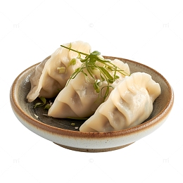 年夜饭冬至新年热气腾腾的饺子