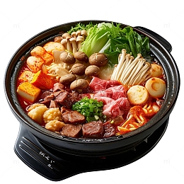美味的什锦砂锅