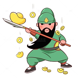 八路财神免抠元素