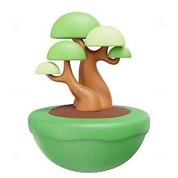 3D植树节保护环境免抠元素