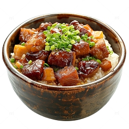 美味的卤肉盖饭