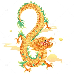 新年龙年大吉国潮龙中国龙元素