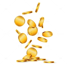 散落的金币钱财