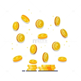 撒钱金币元素