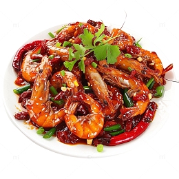辣椒大虾干锅虾