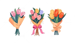 郁金香教师节花束