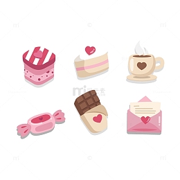 可爱情人节小元素