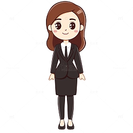 卡通职场女性