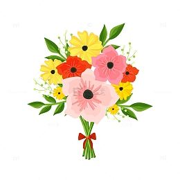 浪漫清新鲜花花束