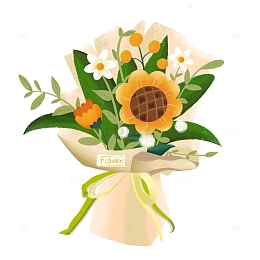 女神节情人节小清新花束