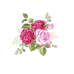 鲜花装饰元素
