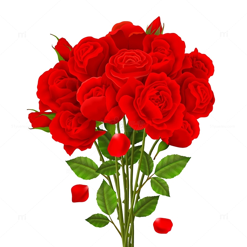 红玫瑰浪漫花束