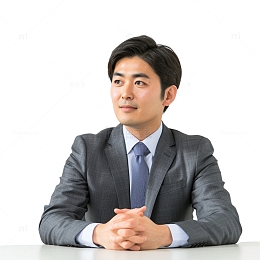 白领半身像办公人员