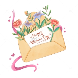 38节女神节妇女节爱心鲜花信件
