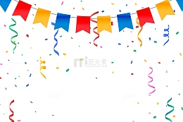 生日派对挂旗金属丝装饰