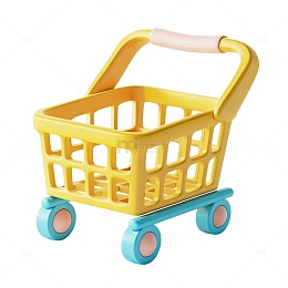 购物车3D卡通