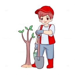 植树节志愿者人物