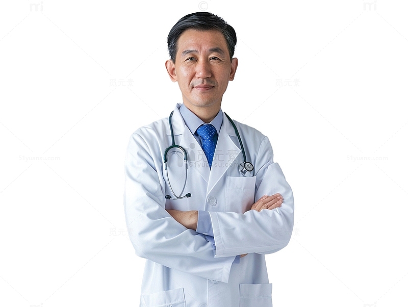 中国男性医生半身像