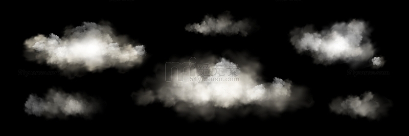 云朵烟雾蒸汽元素