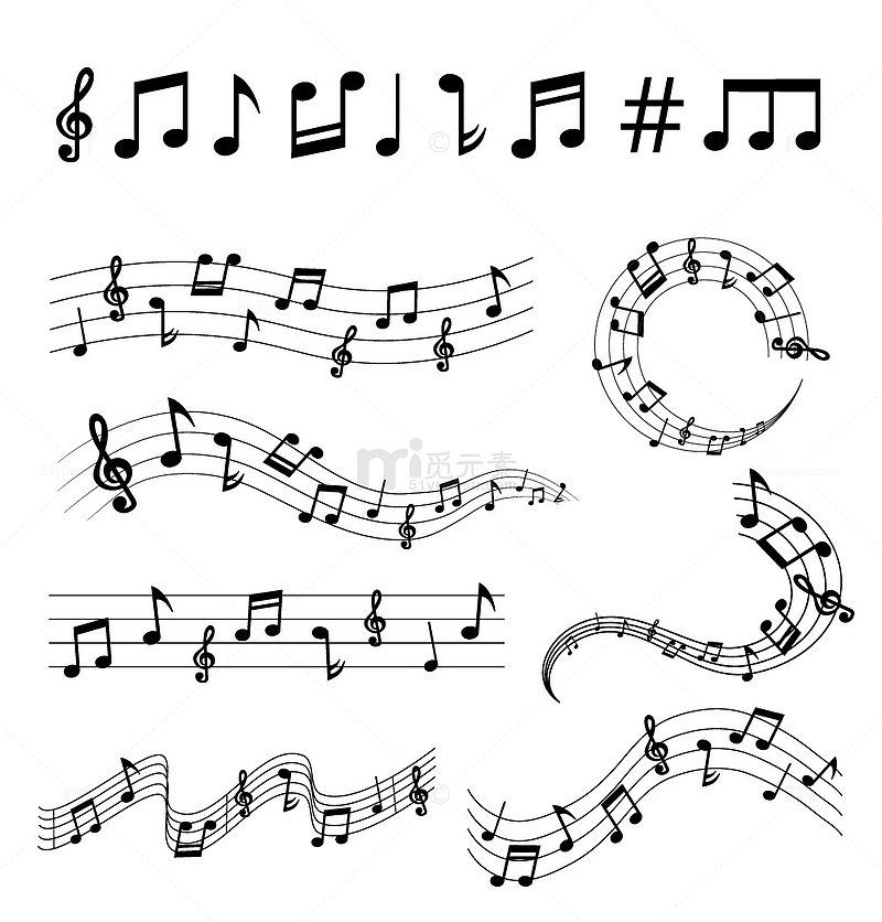 音乐乐谱音符