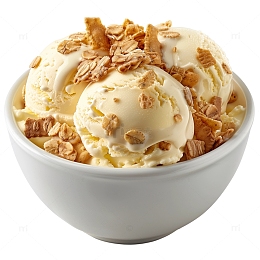 燕麦片早餐甜品冰淇淋球