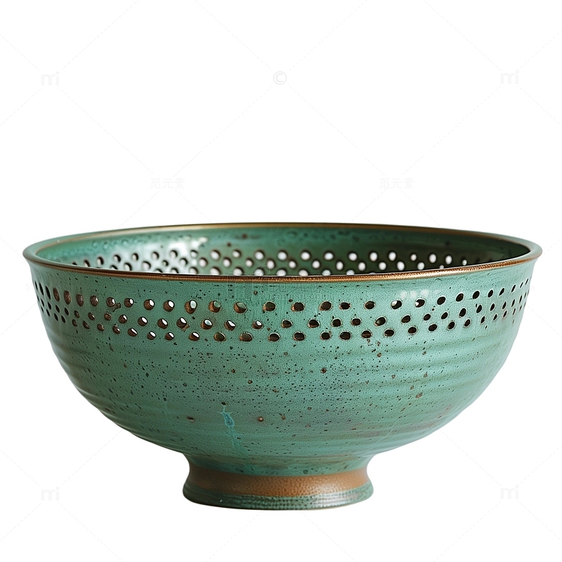 漏汤碗日常家常用品瓷碗