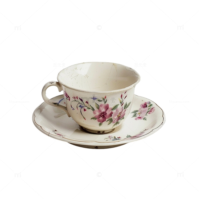 白色的瓷器茶杯