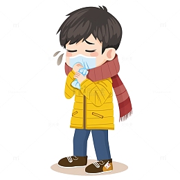得了感冒流感肺结核的男孩