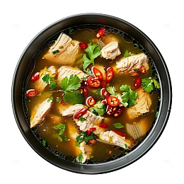 一碗营养鸡肉汤