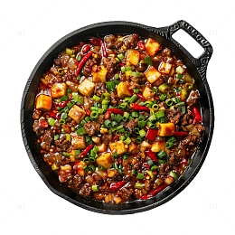 一盘川菜麻婆豆腐