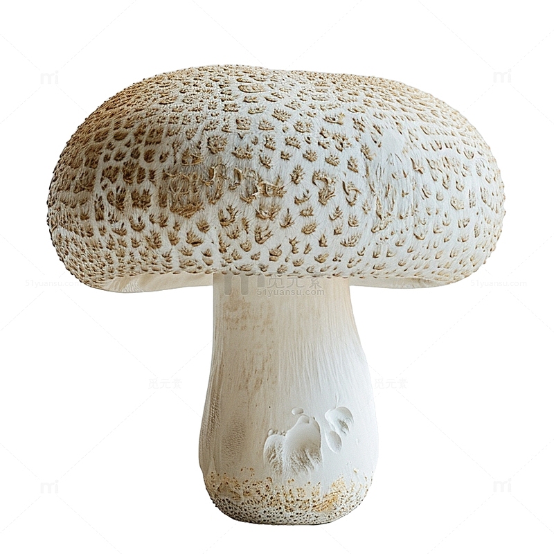 一个新鲜菌类蘑菇