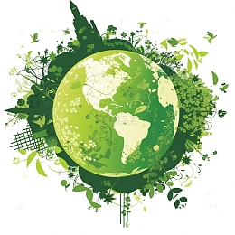 环保地球插画