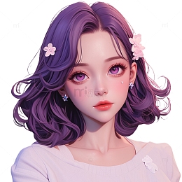 3D可爱的小女生头像5
