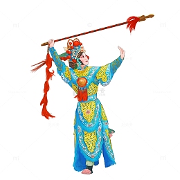 京剧花旦穆桂英