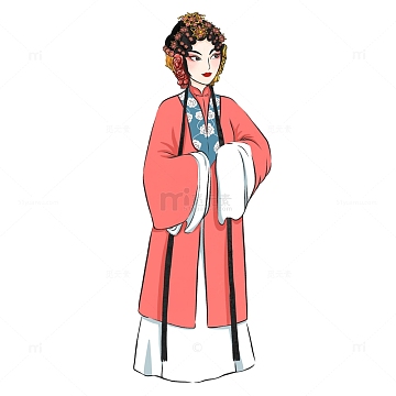 花旦穆桂英psdpng世界戏剧日戏剧青衣人物psdpng脸谱戏剧京剧传承变脸