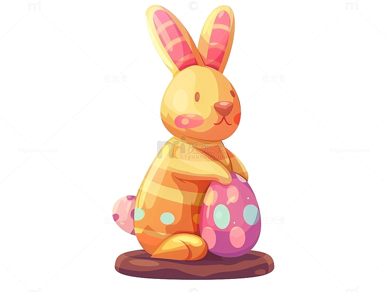 创意复活节兔子雕像彩蛋