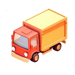 3D卡通小货车