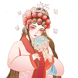 戏剧人物国潮手绘文化传承